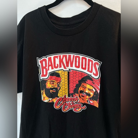 BACKWOODS Cheech & Chong Graphic T-Shirt Size Large - Picture 3 of 3